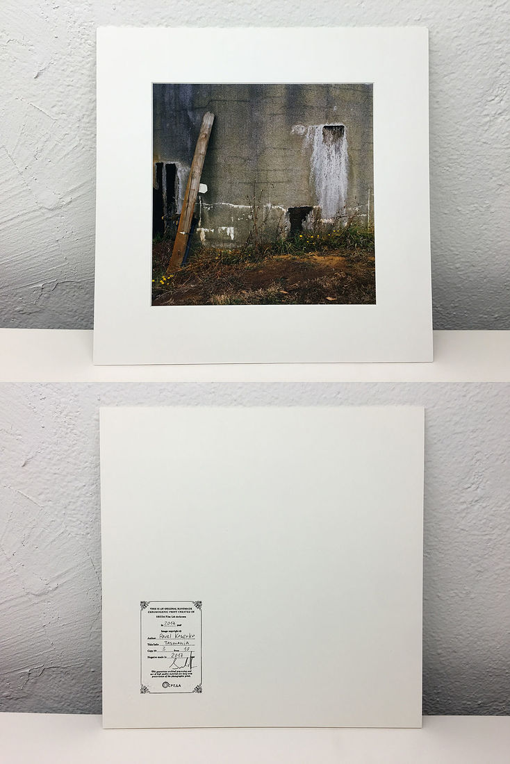 Pavel Kosenko. Portfolio. Prints. 20x20 cm (30x30 cm with carton), copy 3/10 Tasmania, Australia, March 2017. Original hand-made chromogenic print. Kodak Premier glossy paper. Mounted with acid free carton. Numbered and signed by author. 20x20 cm (30x30 cm with carton), copy 3/10.